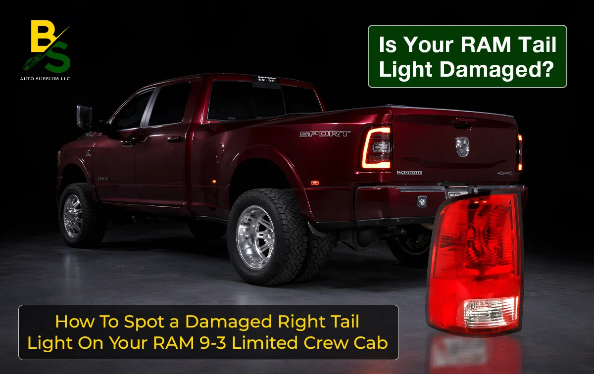 How to Spot a Damaged Right Tail Light on Your RAM 9-3 Limited Crew Cab