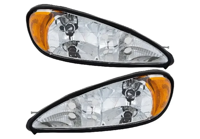 Headlight Set Driver & Passenger Side with bulb for PONTIAC Grand AM