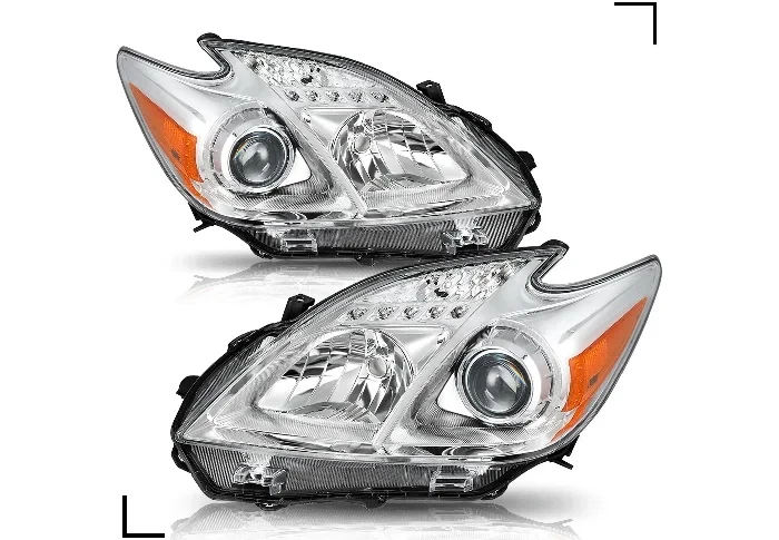 Toyota Prius C Driver & Passenger Side Headlights (Pair)