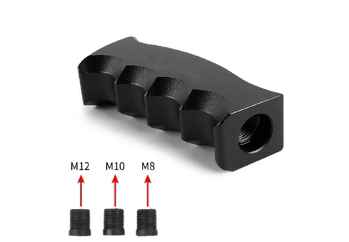 Universal Slotted Pistol Grip Handle Manual Gear Stick Shift Knob Gold for Mustang GT